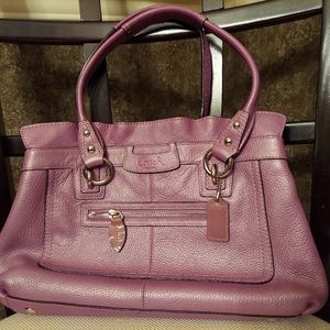 Lavender Coach Shoulder Bag